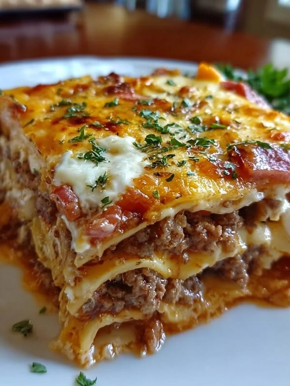 Bacon-Cheeseburger-Lasagne