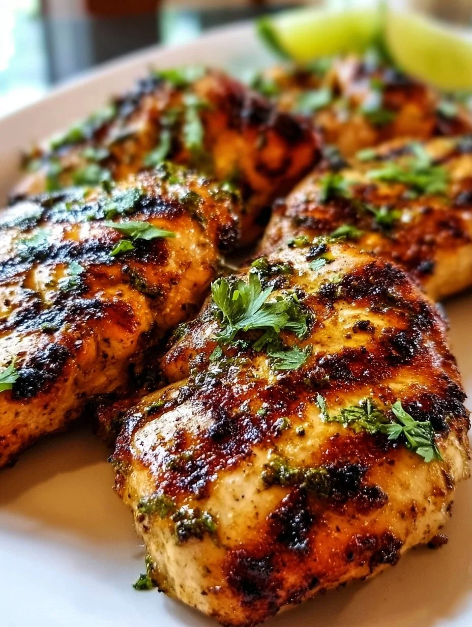 Gegrilltes Limetten-Koriander-Hähnchen