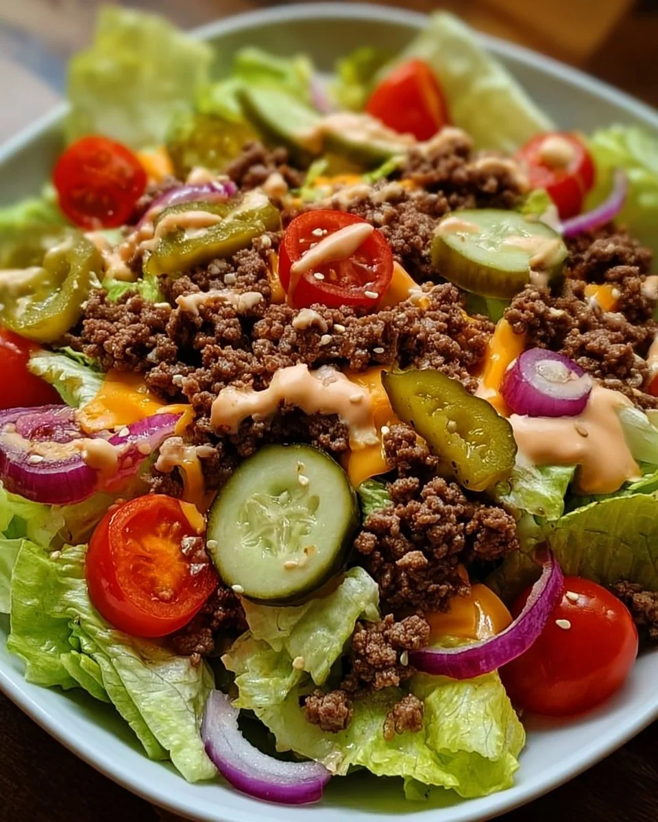 Low Carb Big Mac Salat