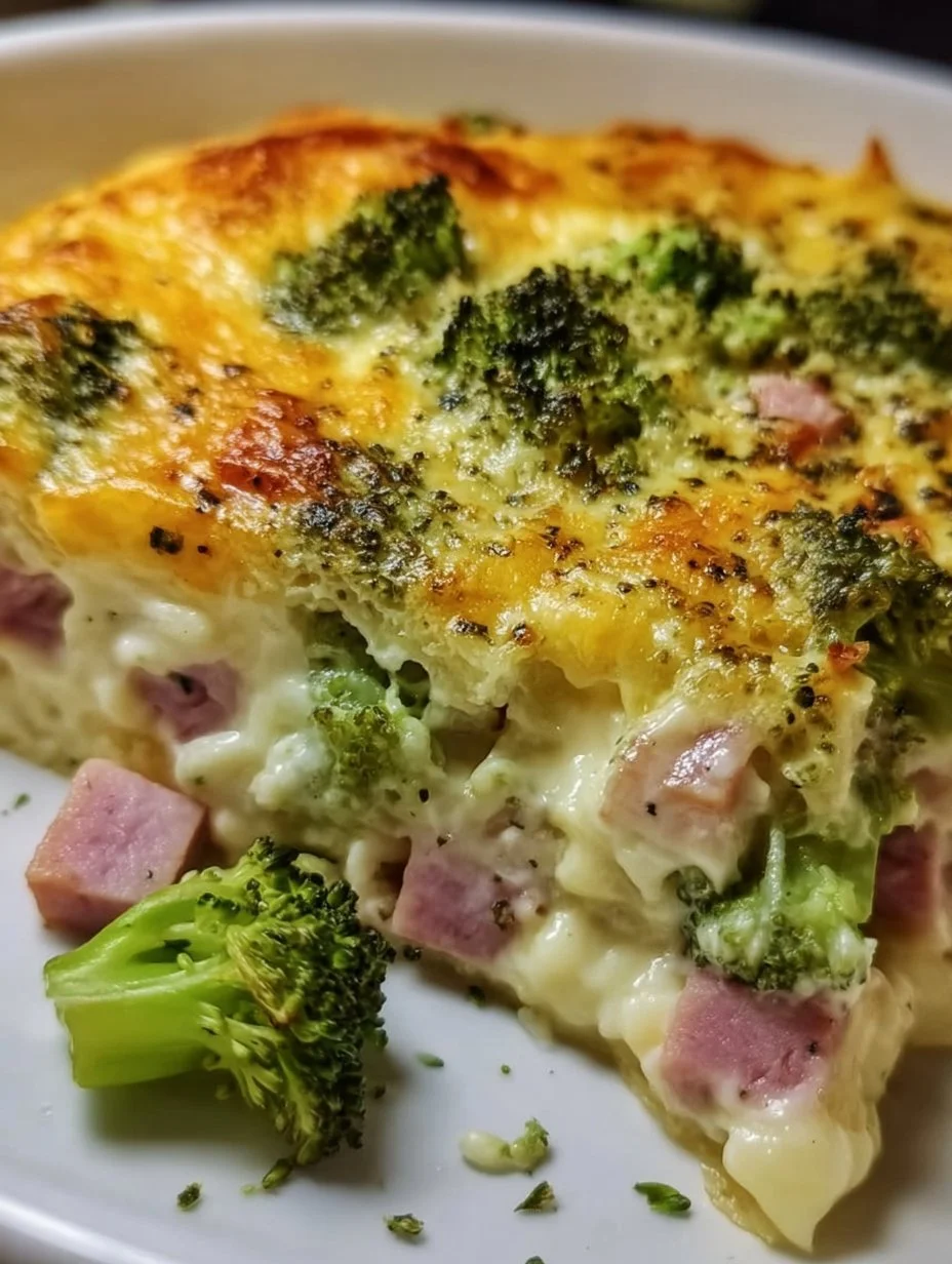Low Carb Brokkoli-Schinken-Auflauf