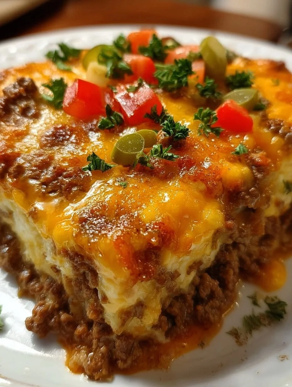 Low Carb Cheeseburger Casserole