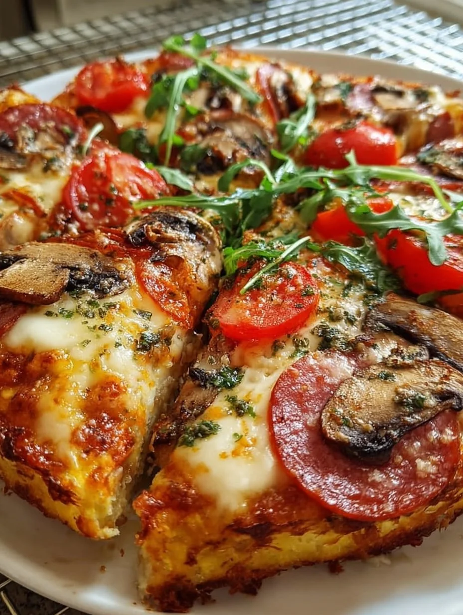 Low Carb Schüttelpizza