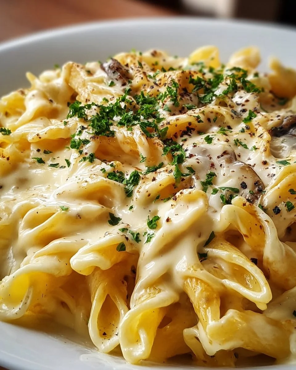 Nudeln in Käse-Sahne-Soße
