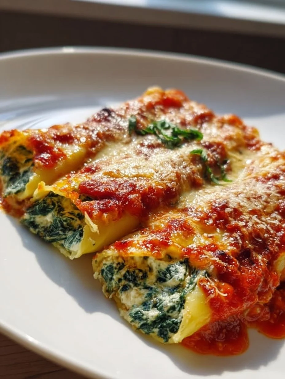 Cremige Spinat Ricotta Cannelloni