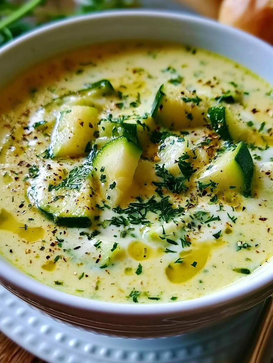 Cremige Zucchinisuppe