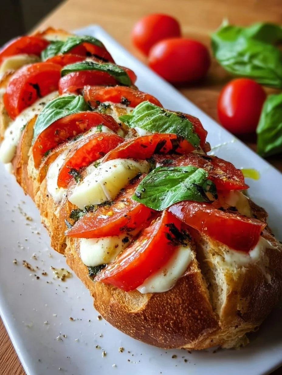 Fächerbaguette Caprese