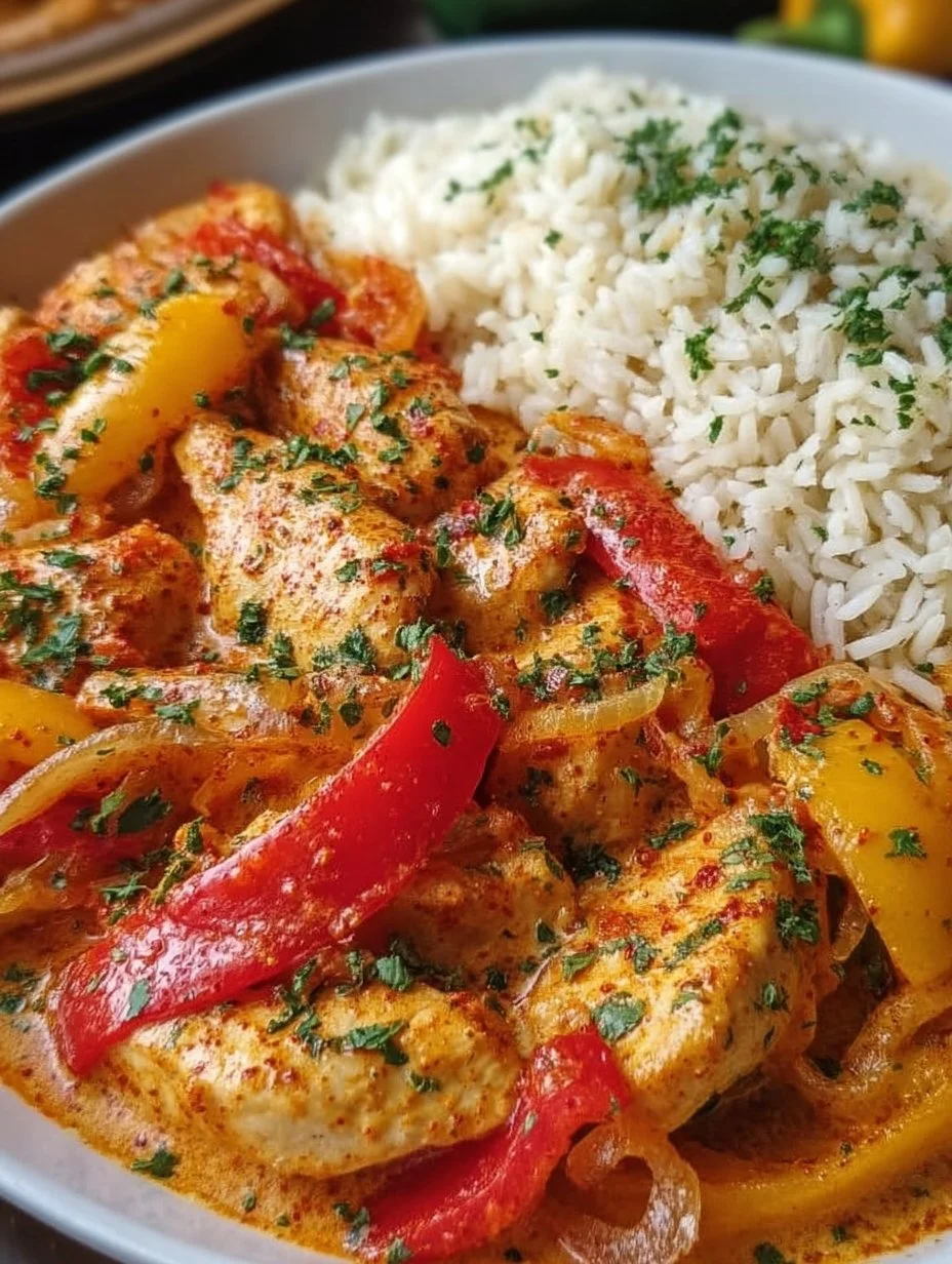Paprika-Hähnchen-Pfanne