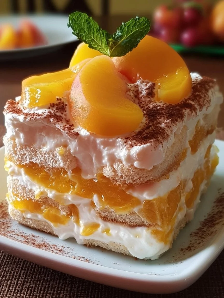 Pfirsich Tiramisu