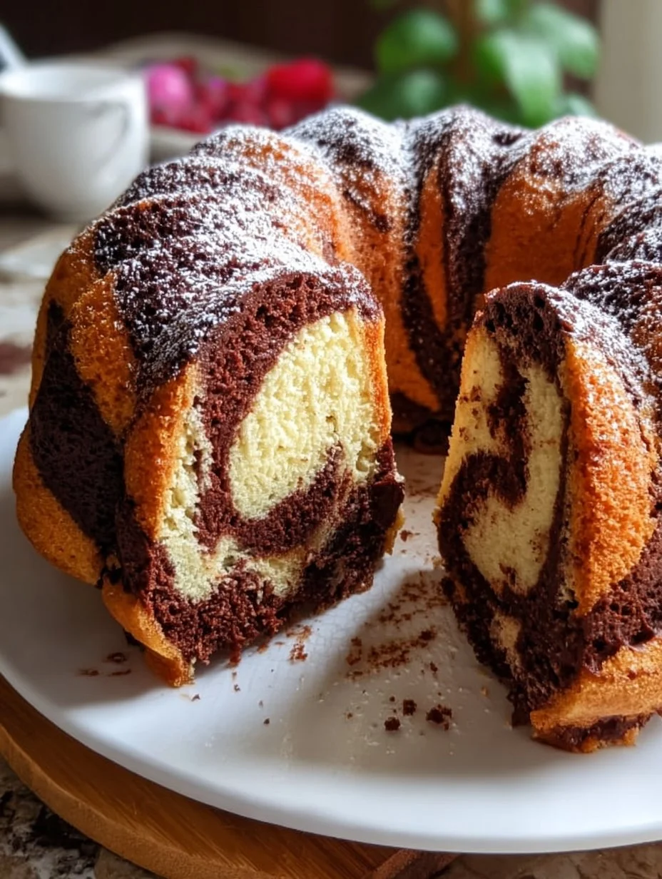 Saftiger Marmorkuchen