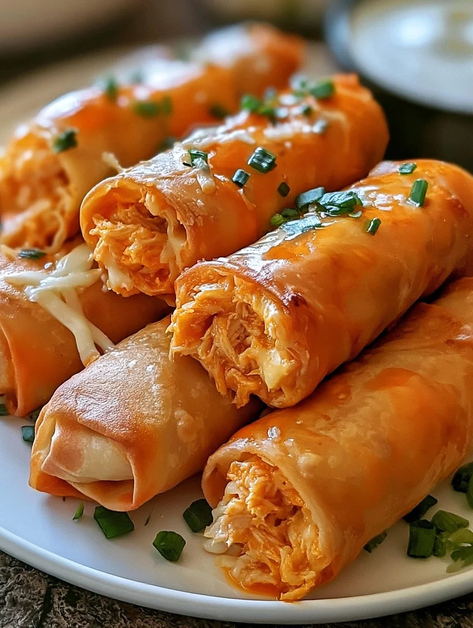 Buffalo Chicken Frühlingsrollen