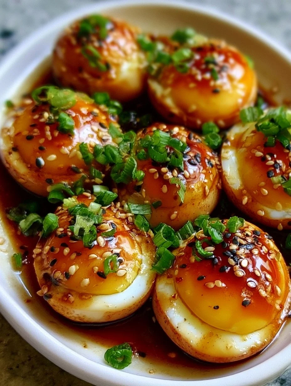 Koreanische Sojasauce Eier