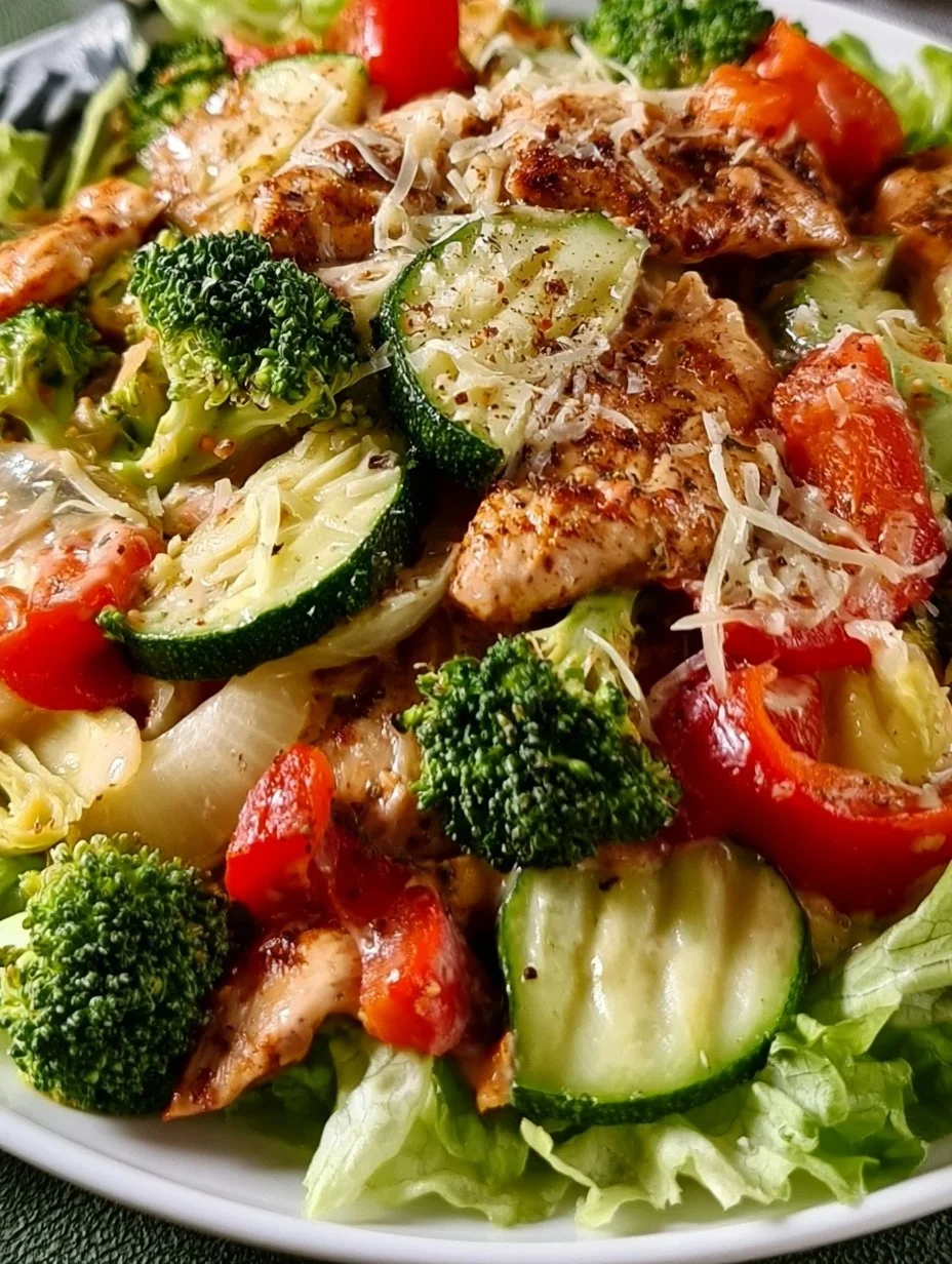 Low-Carb Chicken Vegetable Skillet