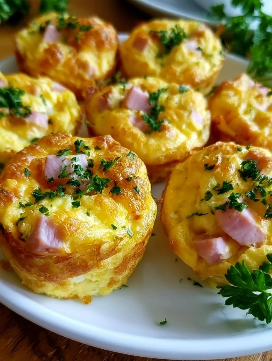 Rührei Muffins mit Putenschinken