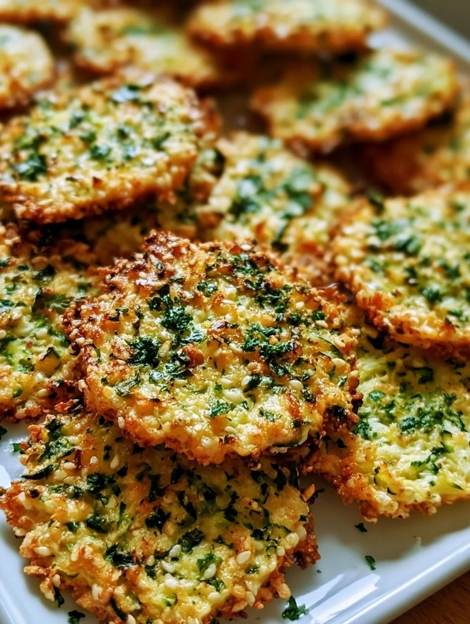 Zucchini-Cracker mit Kräutern