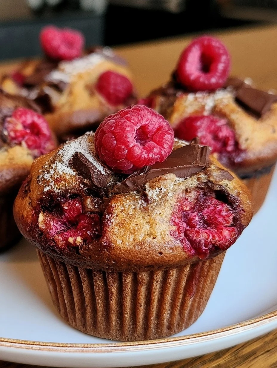 Dunkle Schokoladen-Himbeer-Muffins für Genussmomente
