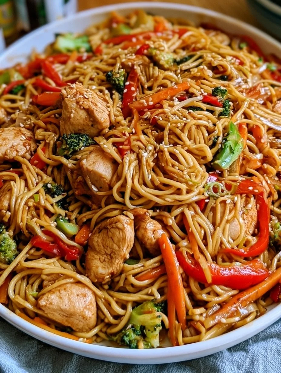 Einfaches Hühner-Chow-Mein