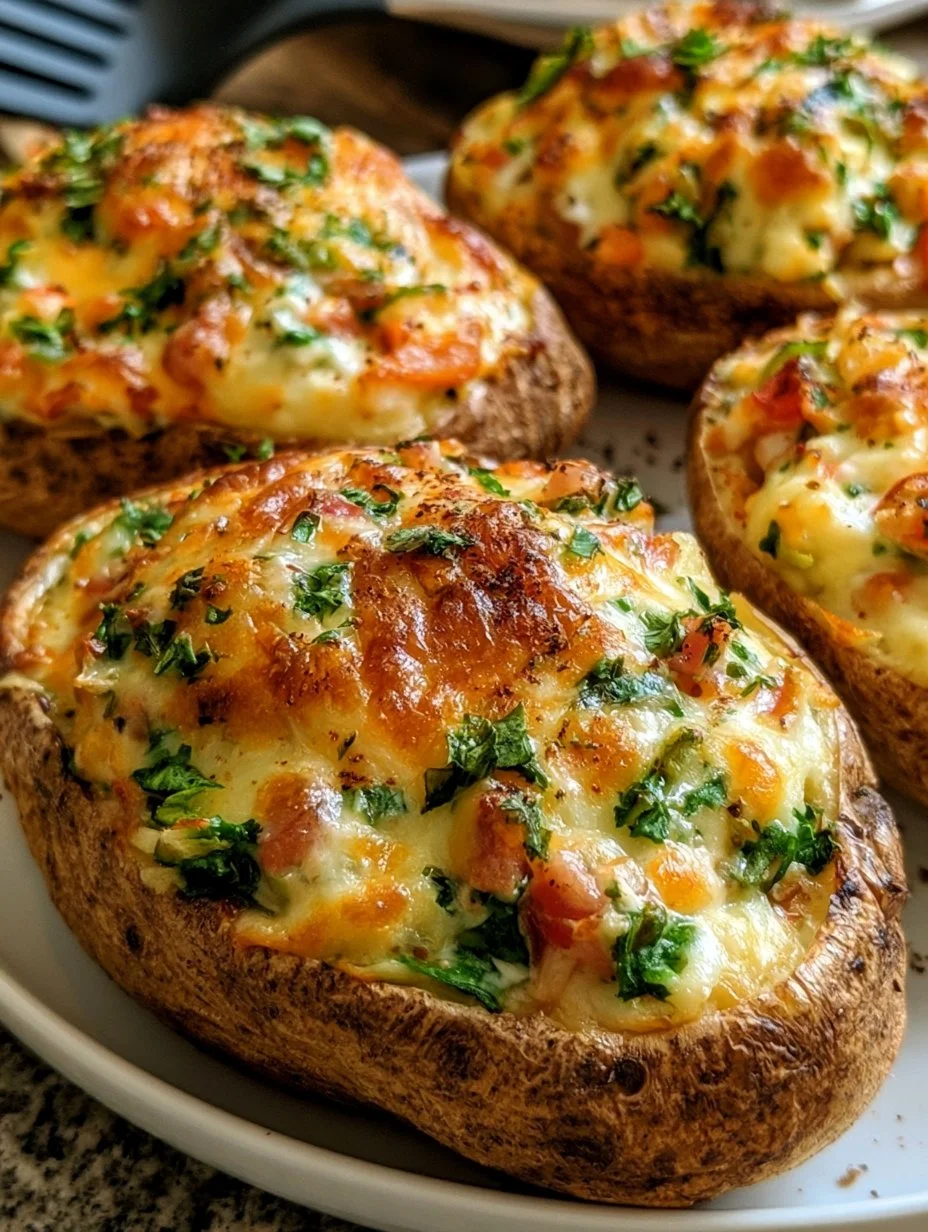 Gefüllte Ofenkartoffeln