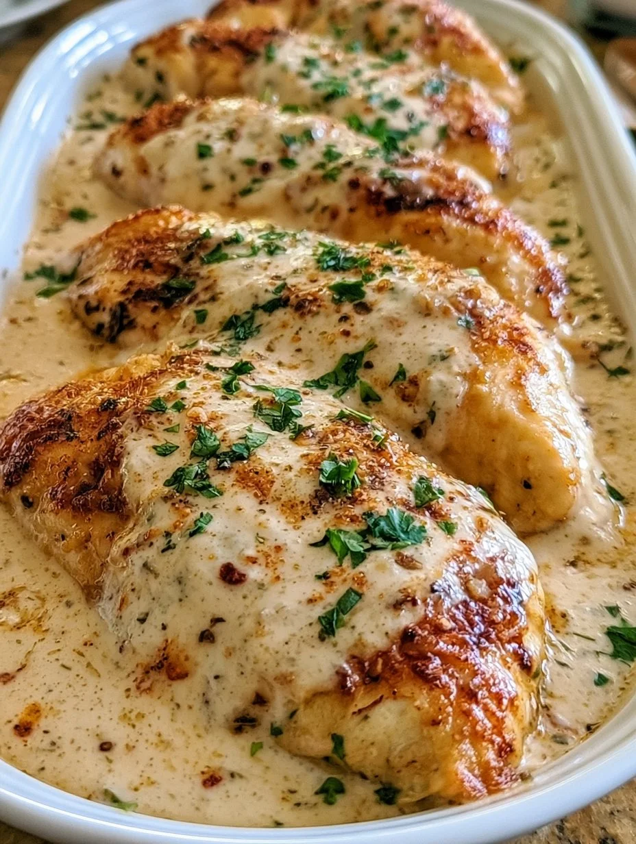Hähnchenfilet mit Frischkäse-Parmesan-Soße