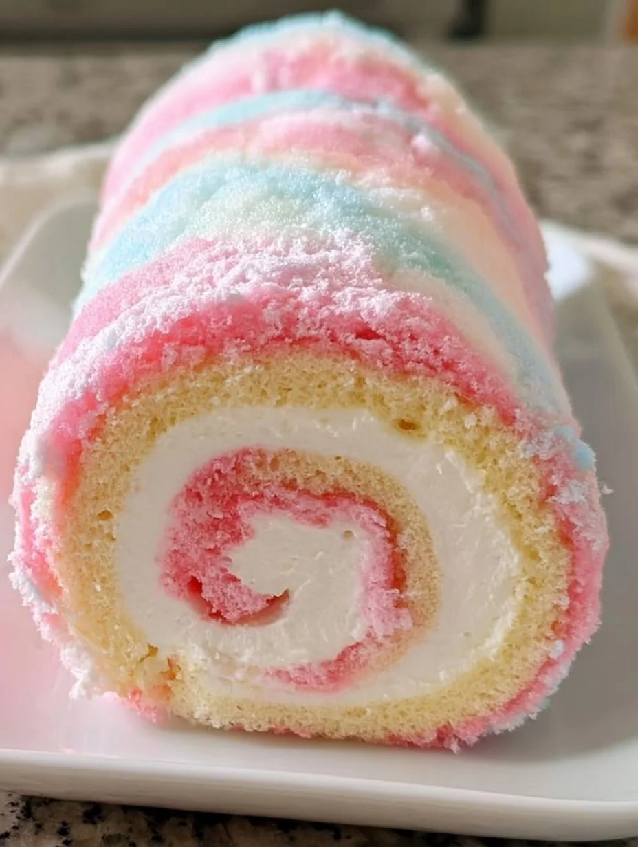Japanische Zuckerwatte Kuchenrolle
