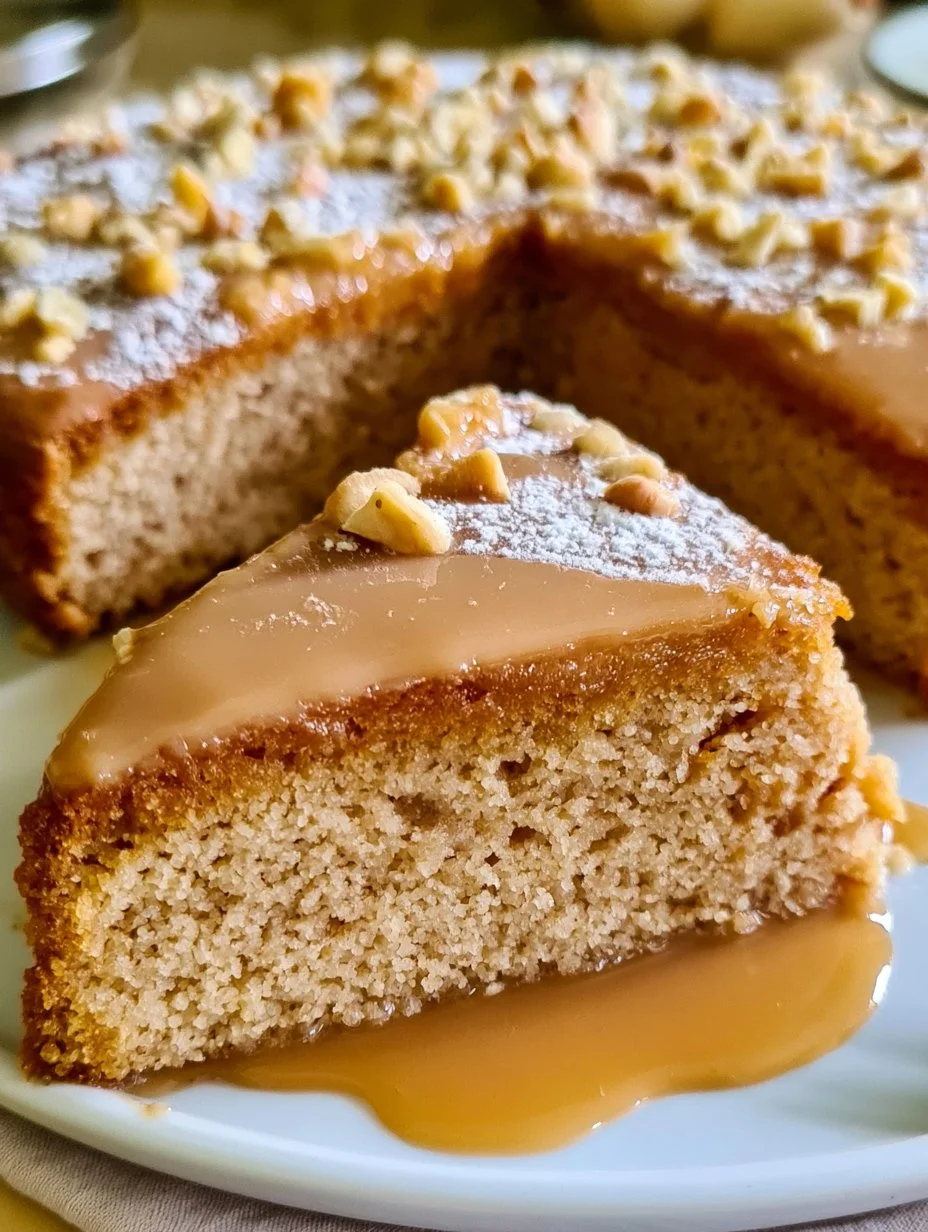 Juicy Nut Cake with Semolina