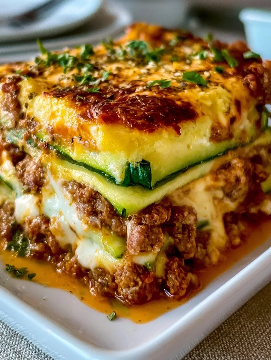 Low Carb Zucchini Nudelauflauf