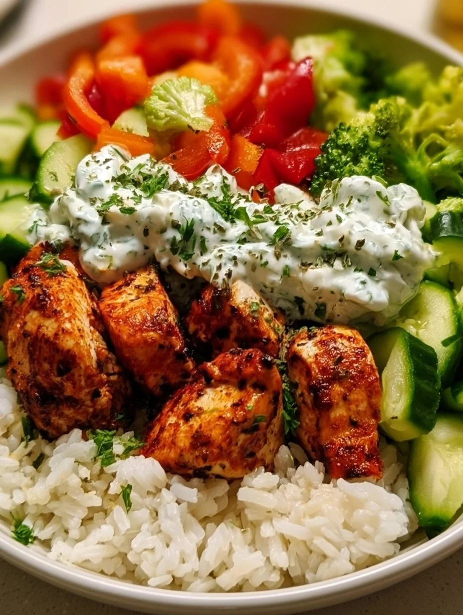 Mediterrane Hähnchen Bowl