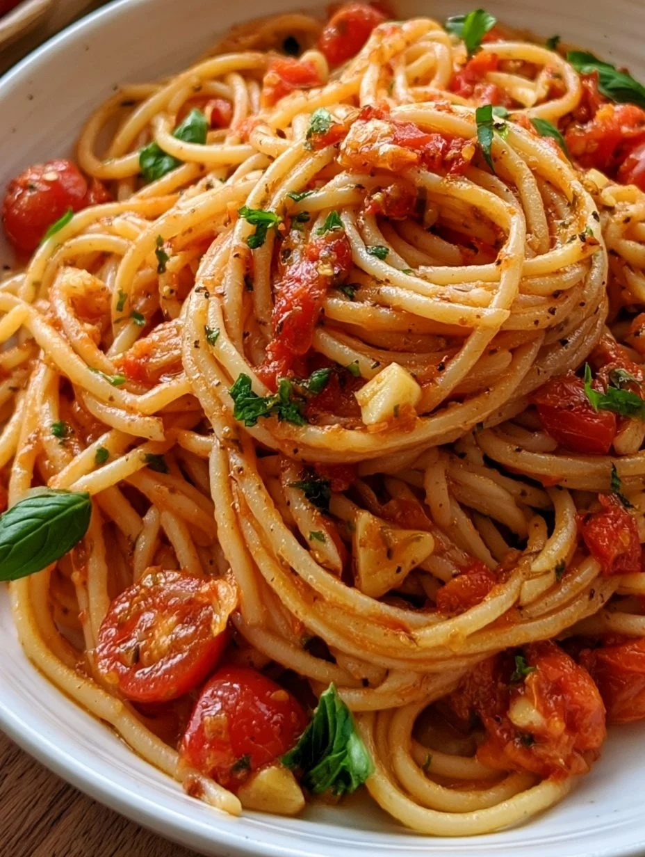 Tomaten-Knoblauch-Pasta